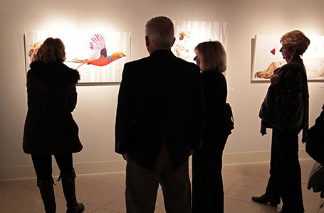 Gallery visitors during event